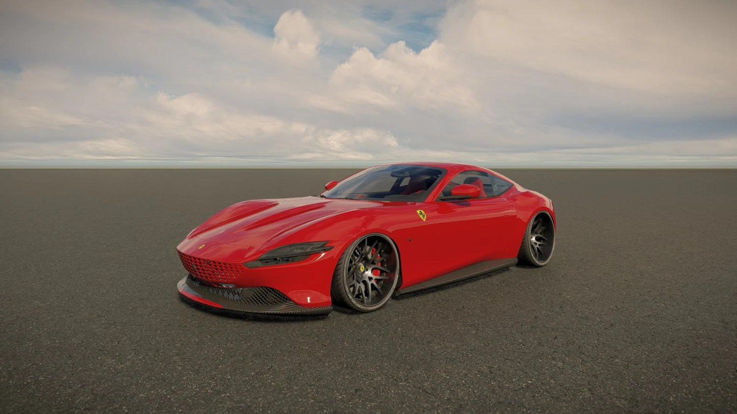 Ferrari Roma 3D Model .c4d .max .obj .3ds .fbx .stl .blend