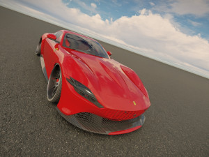Ferrari Roma 3D मॉडल