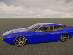 Lambo rghini Espada Bertone 1986 Model 3D