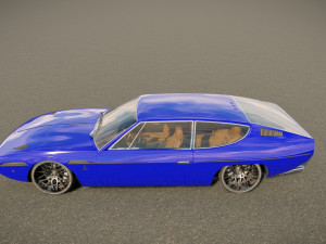 Lambo rghini Espada Bertone 1986 Model 3D