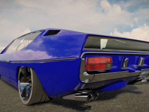 Lambo rghini Espada Bertone 1986 Model 3D
