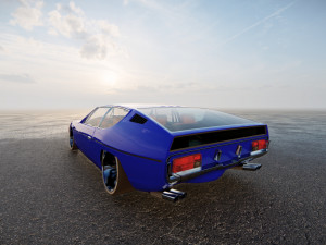 Lambo rghini Espada Bertone 1986 Model 3D