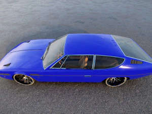 Lambo rghini Espada Bertone 1986 3D Model