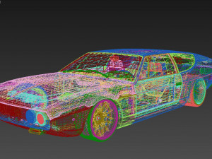 Lambo rghini Espada Bertone 1986 Model 3D