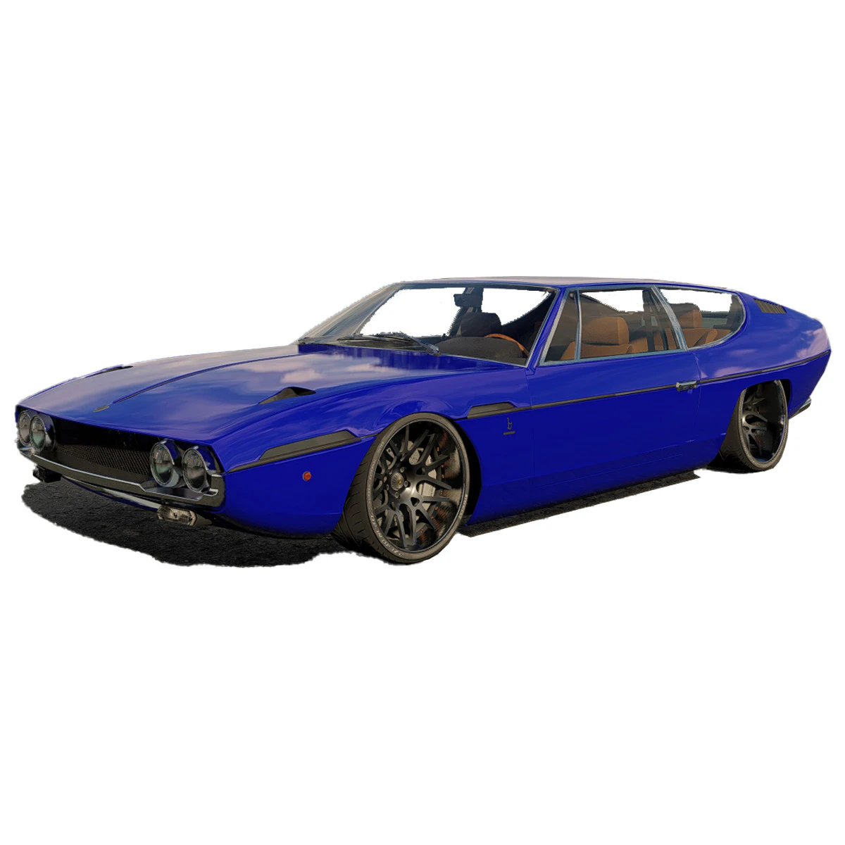 Lambo rghini Espada Bertone 1986 3D Model .c4d .max .obj .3ds .fbx .stl .blend 