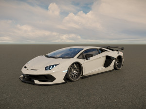 Lambo rghini Aventador SVJ Modelo 3D