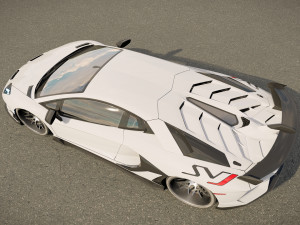 Lambo rghini Aventador SVJ Modelo 3D