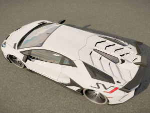 Lambo rghini Aventador SVJ 3D Model