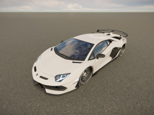 Lambo rghini Aventador SVJ Modelo 3D