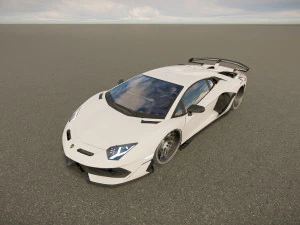 Lambo rghini Aventador SVJ 3D Model
