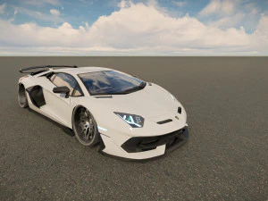 Lambo rghini Aventador SVJ 3D Model