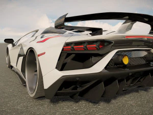 Lambo rghini Aventador SVJ 3D Model