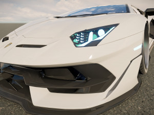 Lambo rghini Aventador SVJ Modelo 3D