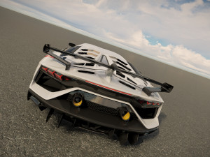 Lambo rghini Aventador SVJ Modelo 3D