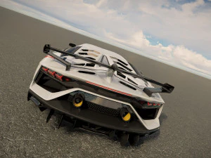 Lambo rghini Aventador SVJ 3D Model