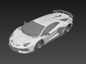 Lambo rghini Aventador SVJ Modelo 3D