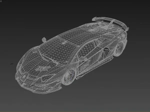 Lambo rghini Aventador SVJ 3D Model