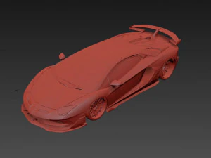 Lambo rghini Aventador SVJ 3D Model