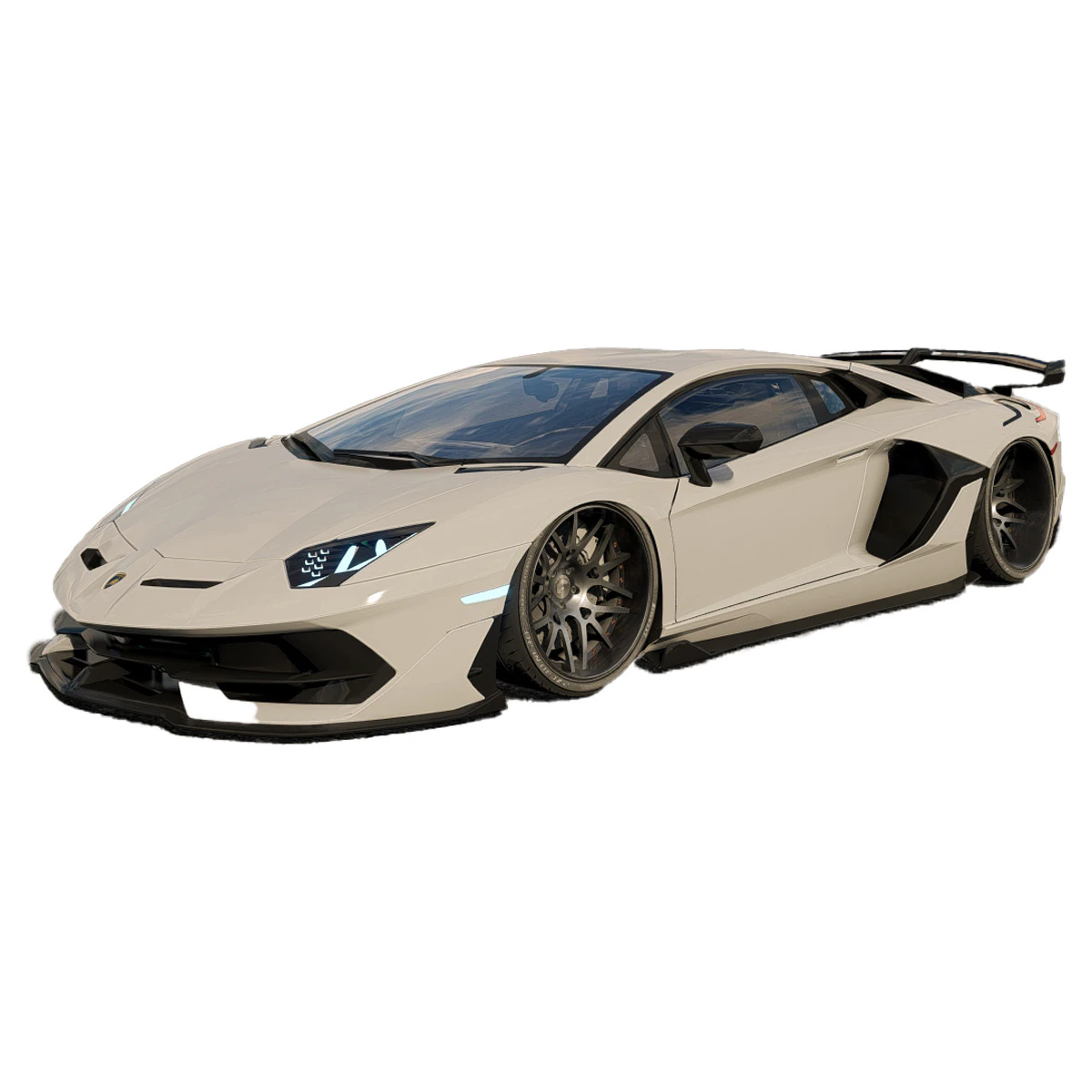 Lambo rghini Aventador SVJ 3D Model .c4d .max .obj .3ds .fbx .stl .blend 