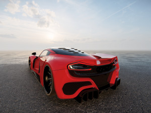 Hennessey Venom F5 3D Model