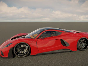 Hennessey Venom F5 3D Model
