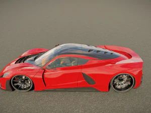 Hennessey Venom F5 3D Model