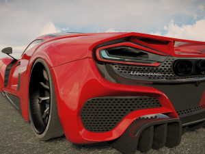 Hennessey Venom F5 3D Model