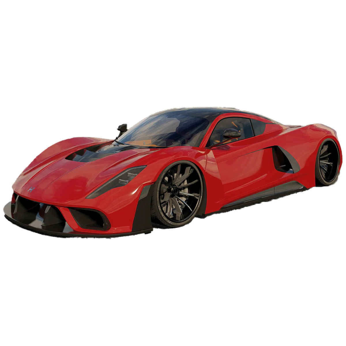 Hennessey Venom F5 3D Model .c4d .max .obj .3ds .fbx .stl .blend