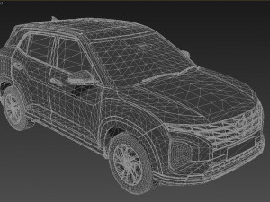 Hyundai Creta 2023 3D Model