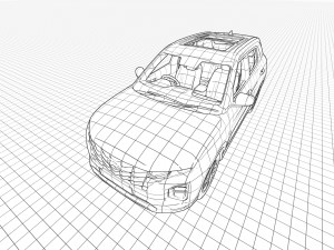Hyundai Creta 2023 3D Model