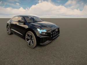 Audi Q8 2023 3Dモデル