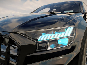 Audi Q8 2023 3Dモデル