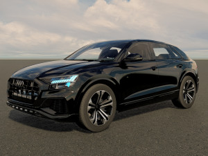 Audi Q8 2023 3Dモデル