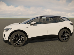 Volkswagen ID4 2023 3Dモデル