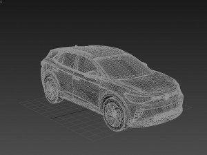 Volkswagen ID4 2023 3Dモデル