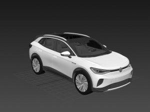 Volkswagen ID4 2023 3Dモデル