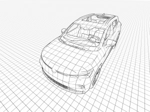 Volkswagen ID4 2023 3Dモデル