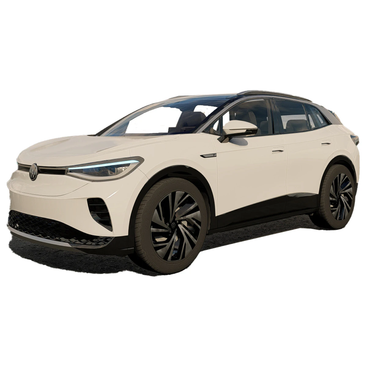 Volkswagen ID4 2023 3D Model .c4d .max .obj .3ds .fbx .stl .blend