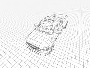 Dodge Ram 3500 Dually 2023 3D Model