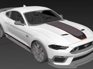 Fo rd Mustang Mach 1 2023 Model 3D