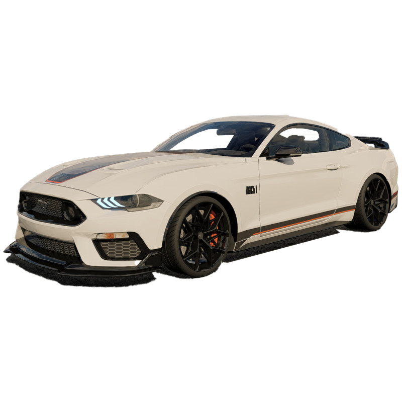 Fo rd Mustang Mach 1 2023 Model 3D .c4d .max .obj .3ds .fbx .stl .blend 
