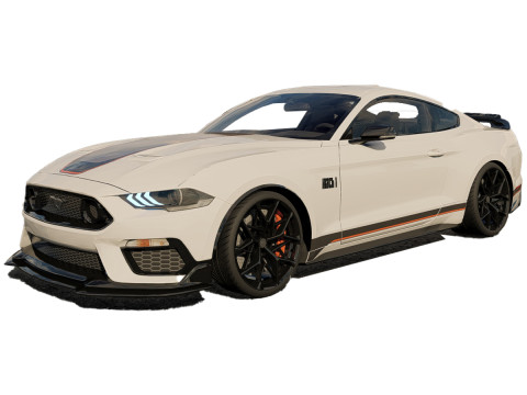 Fo rd Mustang Mach 1 2023 Modelo 3D