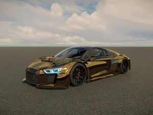 Audi R8 tuned 3D Model