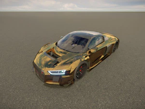Audi R8 tuned 3D Model