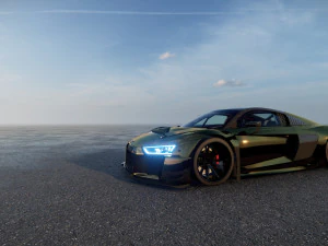 Audi R8 tuned 3D Model