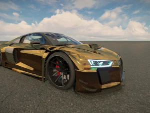 Audi R8 tuned 3D Model
