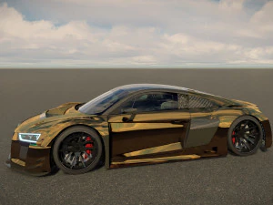 Audi R8 tuned 3D Model