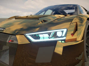 Audi R8 tuned 3D Model