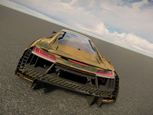 Audi R8 tuned 3D Model