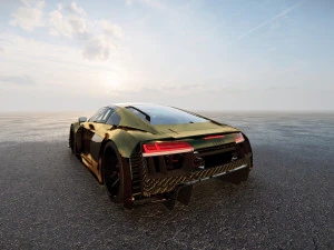 Audi R8 tuned 3D Model